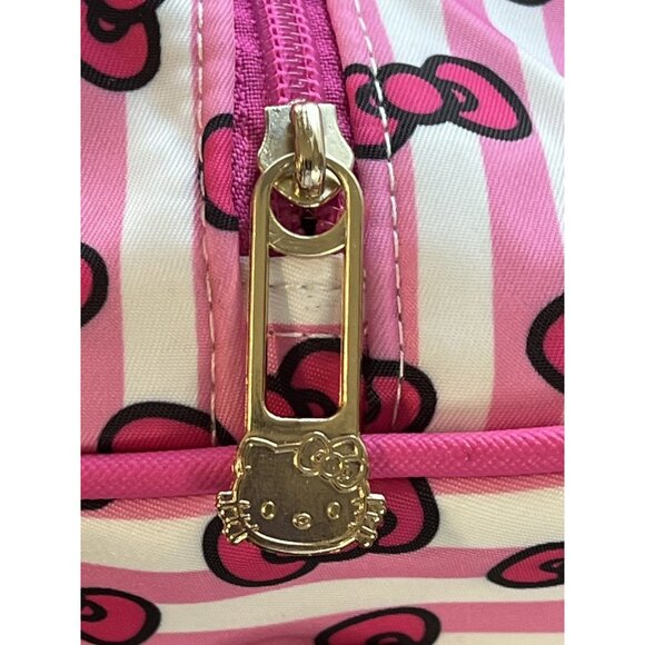 Sanrio Hello Kitty Bioworld Rolling Duffle Luggage Carry-On Travel Bag - Picture 8 of 8